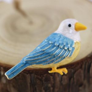 Anstecknadeln, Broschen Großhandel 6 teile/los Stil Modeschmuck Zubehör Metall Emaille Vogel Brosche