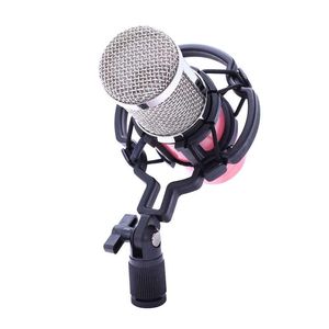 Microfono condensatore karaoke con kit microfono per condensatore per registrazione audio radio KTV KTV rosa Microfoni