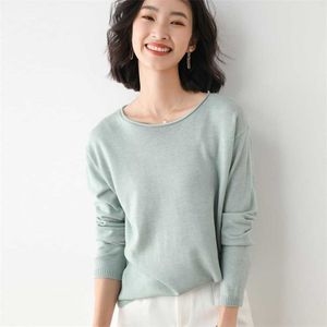 adishree woman winter 100% Cashmere sweaters and autumn knitted Pullovers High Quality Warm Female thickening O-neck 211018