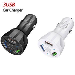 Auto USB-Ladegerät 9V2A 3-Ports Quick Charge QC3.0 Universal Fast Charge für Smartphone Xiaomi Samsung Galaxy S6 S7 S8 Stecker