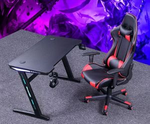 black Furniture computer desk home desktop game e-sports table anchor live Internet cafe