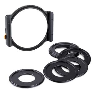 Alüminyum Metal Kare Filtre Adaptörü Tutucu 100mm 49 / 52/58/62/67 / 72/77 / 82mm için 2 filtre kurabilirsiniz