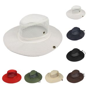 Chapéu cor sólido chapéu chapéus de pesca boné e tampões de sol homem de moda de homem homem primavera verão