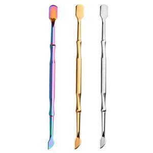 Cool Colorful Portable Smoking Titanium Tip Straw Shovel Scoop Dabber Spoon Nail Wig Wag Wax Oil Rigs Knife Waterpipe Hookah Bong Holder Snuff Snorter Sniffer Tool