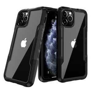 Caso de telefone à prova de choque transparente para iPhone 13 12 Pro Hard PC Macio TPU Capa Celular Capa Celular