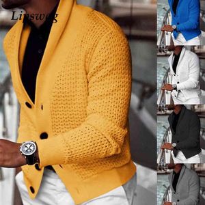 Herren Casual Knöpfte Strickjacke Jacke Herbst Winter Mode Männer Pullover Mantel Einfarbig Gestrickte Pullover ForStreetwear