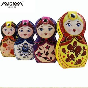 Nail Art Kits Angya 6pcs / set Russian Doll Manicure Set Saxverktyg Travel Kit Clipper Care Grooming Portable Pedicure