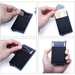 Caixa personalizada Mini carteira com bolsa traseira Money ID do Money Slim Carteira Automática Up Cartão de Banco