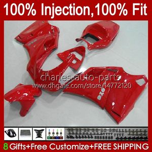 Carene iniezione per DUCATI 748 853 916 996 998 S R 94 95 96 97 98 42 No.76 748R 853R Rosso lucido 916R 996R 998R 94-02 748S 853S 916S 996S 998S 1999 200 0 2001 2002 Corpo OEM