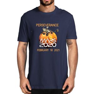 Unisex Fashion Space Mars Rover Perseverança 30 Julho Engraçado Presente Amante Homens 100% T-shirt de Algodão Mulheres Tee Macio 210629