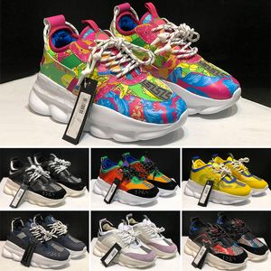 Wholesale Designer Casual Shoes Top Quality Chain Reaction Wild Jewels Chain Link Trainer Shoes Sneakers EUR 36-45