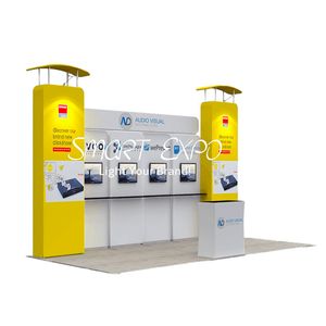 3x6 Taşınabilir Ticaret Show Booth Reklam Ekran Satılık çerçeve kitleri ile özelleştirilmiş baskılı grafik taşıma çantası