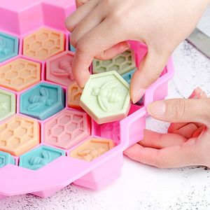 Silicone Mobile Bee Honeycomb Chocolate Soap Icing Mold Candle Diy Mold Beeswax Cake Tools Bakeware Bakew