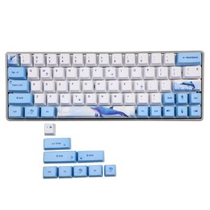 Baleia tintura-sublimação mecânica keycaps pbt keycap keycap gh60 gk61 gk64 teclado