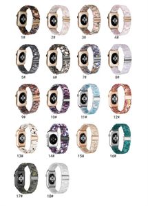 Resin Lightweight Fashion Strap Apple Watch Band Series SE/6/5/4/3/2 Ceramics Bracelet for iWatch 42mm 38mm 44mm 40mm