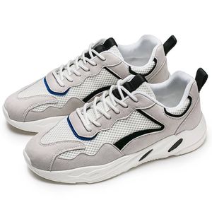 Wysokiej jakości męskie buty do biegania sportowe na zewnątrz oddychające białe czarne brązowe siatki mężczyźni moda casual sneakers trenerzy Ourdoor jogging chodzenie