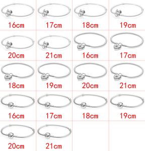 2021 Ny stil 925 Sterling Silver Fashion Classic Trend Wild Diy Cartoon Noble Cute Creative Basic Chain Armband Jewelry Factory Direct Sales