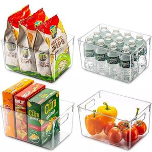 Kühlschrankkorb großhandel-Kühlschrank Organizer Schublade Baskant Pantry Lebensmittelaufbewahrung Frische Abstandshalter Layer Lagergestell Früchte Gemüse Snackboxen Küchenwerkzeuge