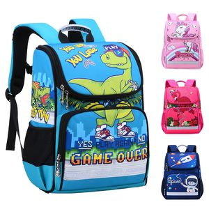 Ryggsäck unisex mode barn skolväskor barn pojkar tjejer 3d djur dinosaur knapsäck satchel utrymme mochila escolar