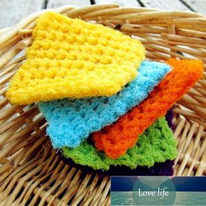 Dish Scrubber Washable Scourer Kitchen Cleaning Scrubby Cotton Yarn Crochet Hand Knit Dishcloth Reusable Washcloth Pot Scrubbies Factory price expert design