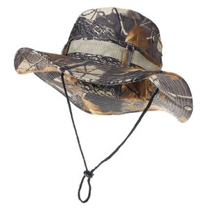 Wide Brim Hats Multicam Boonie Hat Military Camouflage Bucket Army Hunting Outdoor Hiking Fishing Sun Protector Fisherman Cap Tactical Men