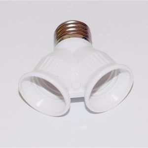 E27 to 2E27 Lamp Holder Converter e 27 Splitter 2light holders LED halogen Y Shape Light Lamps Bulb Adapter Converters