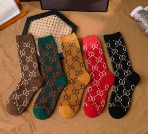 3A Mens Socks Womens luxury cotton Sock classic Designer letter Stocking comfortable 5 pairs together high quality Popular trend