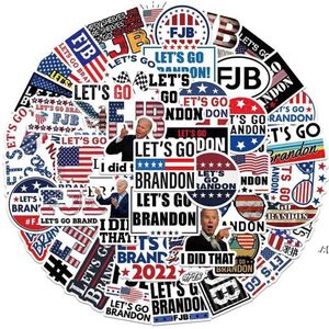 50 PC / 세트 미국 대통령 선거 Biden 나는 그 낙서 자동차 스티커 캐주얼 패션을 홈 홈 창문 포스터 RRA로 가자.