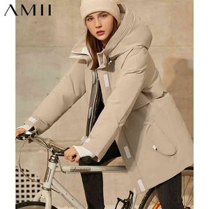 Amii minimalizm kış moda kadın ceket yüksek teknoloji ısı depolama 90% aşağı ceket nedensel açık spor 12040581 210913