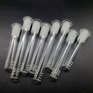 Glas-Downstem-Diffusor mit 6 Schnitten für Shisha-Rohre, bündig oben, 14–18 mm weiblicher Reduzieradapter, Lo Pro, diffuser Down-Stem für Glasbecher-Bong-Wasserpfeifen