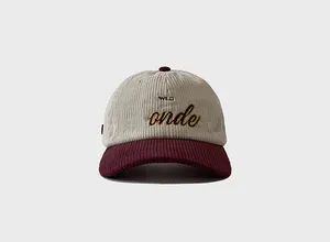Ball Caps Hat Women's Letter Embroidery Color Matching Corduroy Baseball Cap Autumn Korean Peaked Caps Sun-Proof Warm Hats