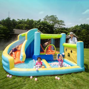 Wholesale trampoline toys for sale - Group buy Doctor dolphin inflatable castle children s trampoline amusement park slide indoor and outdoor large trampoline square toys