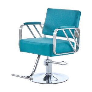 Wholesale classic chair furniture resale online - Modern Furniture Silver plated chassis Salon Hair Chair Classic Used Barber Chairs Leather Fashionable Customized Style Beauty Packing