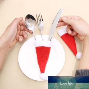 Mini Christmas Stockings Knife Comtainer Spoon Fork Bag New Year Creative Tableware Festival Party Desktop Decorations 8PCS Factory price expert design Quality