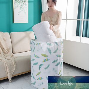 PEVA Quilt Travel Storage Bag Home Storage Box Clothes No Foreign Smell Waterproof Large Capacity Drawstring Folding Packing Bag