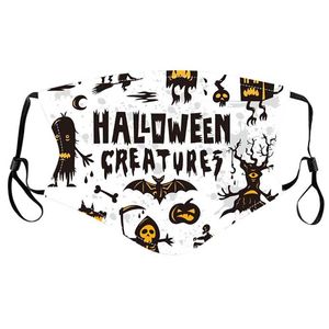 2021 Nuova maschera per cartoni animati di Halloween in cotone per bambini adulti maschera per il viso maschere stampate antipolvere e antivento