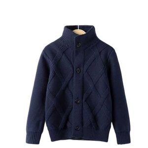 Boys Girls Soft Cardigan Sweaters Plush Thick Slouchy Kids Winter Autumn Outwear Casual Coat Children Clothes 2-10 Year New Top Y1024