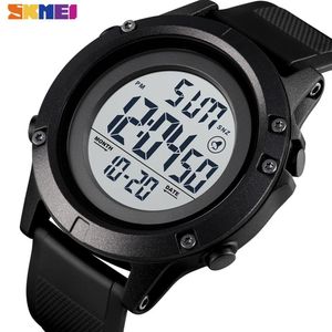 Skmei мужские цифровые часы 2 времени водонепроницаемые спортивные наручные часы мужчин встречаются недельные будильники электронные мужские часы MONRE Homme 1508 x0524