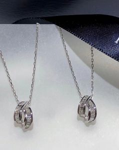 Ciondolo con diamanti girocollo 100% vero argento sterling 925 con ciondoli da sposa con ciondoli per gioielli da donna per feste nuziali