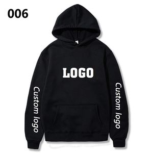 006 wai hoodies personalizado diy texto foto pulôver com bolso streetwear harajuku hip hop tops moletom y0809