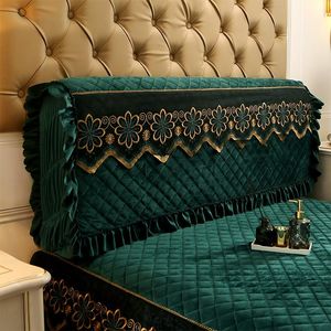 Wholesale twin bed headboards for sale - Group buy Bedspread All inclusive Short Plush Quilted Headboard Cover King Twin Size Lace Bed Head Dustproof Backrest x60cm