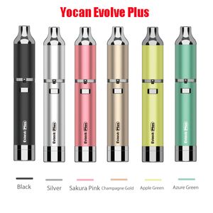 Original Yocan Evolve Plus Kits 1100mAh Bateria Atualizada versão do Vaporizer Wax Pen Quartz Dual Bobina E Cigs 6 Cores