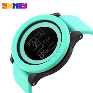 SKMEI Große Zifferblatt Outdoor Männer Sportuhren LED Digital Armbanduhren Wasserdichte Alarm Chrono Kalender Mode Casual Watch 1142 Q0524