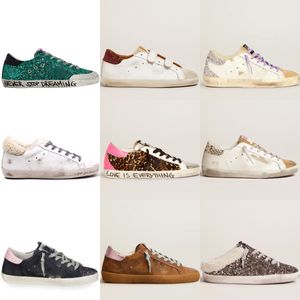 Italy Golden Women Designer Sneakers New Plush Design Shoes Luxury Do-old Dirty Fashion Autumn Casual Shoes