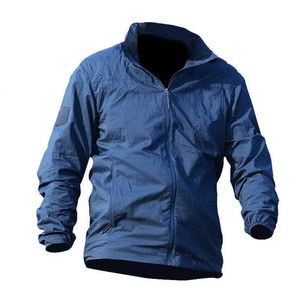 2020 verão fino windbreaker com capuz seco sol uv uv jaqueta único camada tática homens militares motocicleta x0621