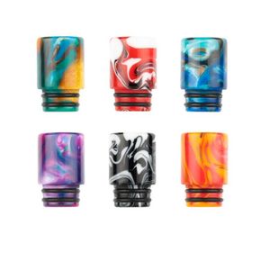 510 DRIP Tips Epoxy Harts Mynstycke Långt typ 17*11mm för ECIG -tankar TFV8 Baby Atomizers