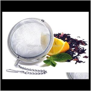 Kafferverktyg Drinkware Kitchen, Dining Bar Home Garden Drop Delivery 2021 304 Rostfritt stål Sfär Låsning Spice Ball Mesh Infuser Tea St