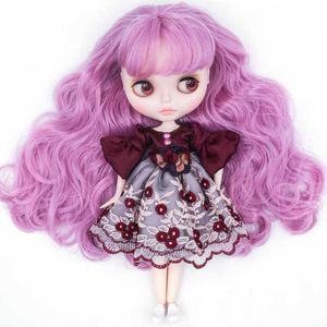 Neo Blyth Doll Dostosowany NBL Błyszczący twarz, 1/6 Ob24 BJD Ball Joint Lalka Niestandardowe Blytha Dolls Dla Dziewczyny, Prezent Dla Kolekcji NBL01 Q0910