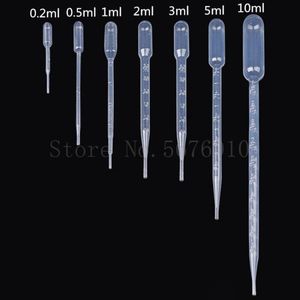 Lab Supplies 100pcs To 500pcs 0.2ml 0.5ml 1ml 2ml 3ml 5ml 10ml Plastic Pasteur Pipette Disposable Clear Dropper