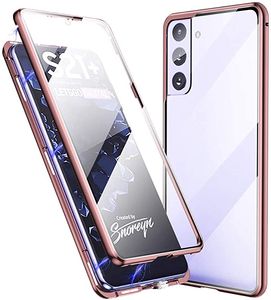 Magnetische Adsorption Metallrahmengehäuse Vorder- und Rückseite gehärtetes Glas Vollbildabdeckung für Samsung Galaxy A12 A32 A52 A72 S20 FE A30S A50S A50 A70 50 Stück/Los